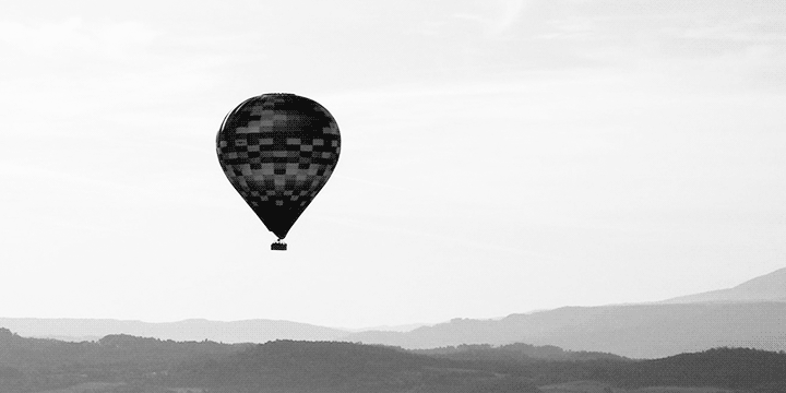 Montgolfière en vol