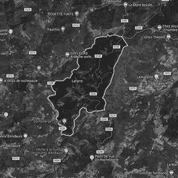 Village de Lafarre en Ardèche